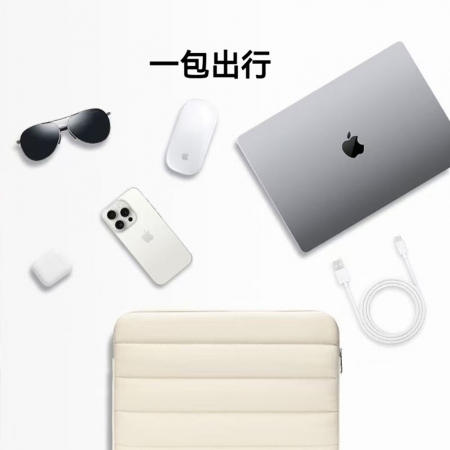 防潑水羽絨Macbook 電腦包  緩衝保護 雙拉鍊 輕巧便攜 輕量化 筆電包 