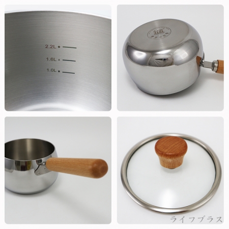 A-OK 316不鏽鋼藍寶石片手鍋-18cm-1支