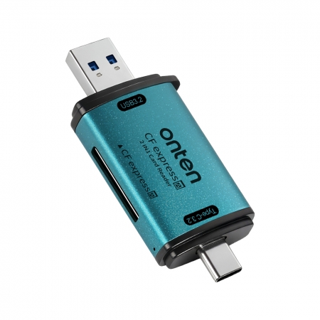 NTEN OTN-CR632 CFexpress Type-A 10G 高速讀卡機｜USB 3.2 Gen2 傳輸 鋁合金高效散熱 專業攝影首選