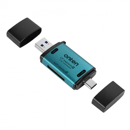 ONTEN OTN-CR633 CFexpress Type-B 10G 高速讀卡機｜USB 3.2 Gen2 傳輸 鋁合金高效散熱 專業攝影首選