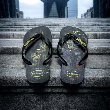 【哈瓦士havaianas】 巴西人字拖 男款  Top Heroes DC/小丑與蝙蝠俠暗夜對決聯名款