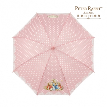 【PETER RABBIT 比得兔】比得兔家族粉紅色兒童直傘