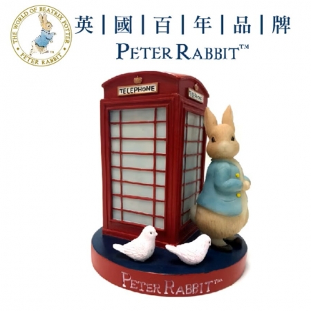 【PETER RABBIT 比得兔】比得兔經典英倫風筆筒（電話亭）