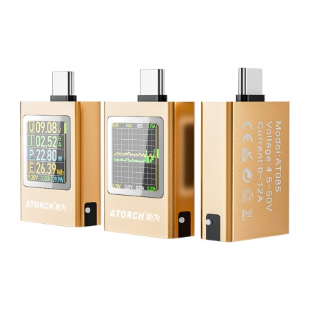 ATORCH 炬為 600W USB-C 電壓 電流 功率 測試儀 （AT085）