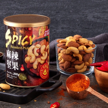 《紅布朗》麻辣堅果提袋組（200g/罐X3） X1組