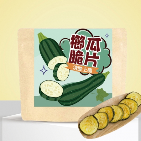 【cammie】鹽味櫛瓜脆片（全素-40g/包）x4包
