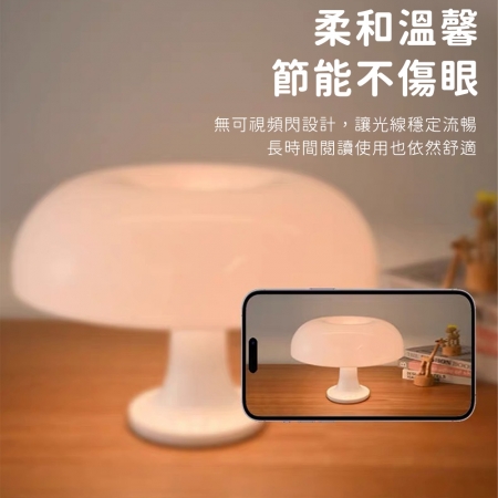 【好拾選物】北歐蘑菇台燈 氛圍燈 小夜燈25cm-2色