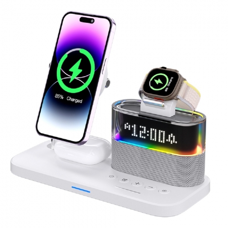 【好買點數放大】AnOne  Qi2五合一MagSafe無線磁吸時鐘充電座ITC2410