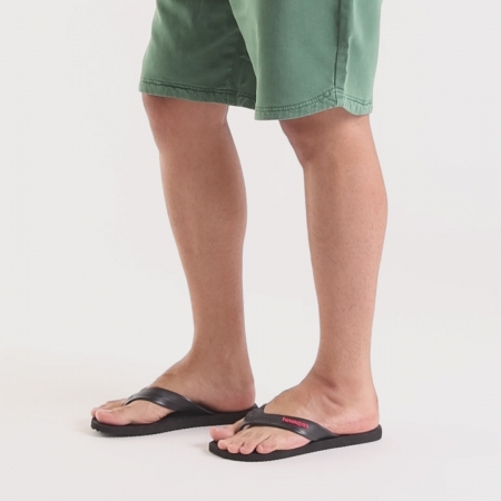【哈瓦士havaianas】 巴西人字拖  男款 track waves/黑