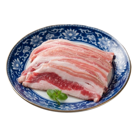 【好神】韓式厚切三層帶皮豬五花肉片｜400g/包 8包