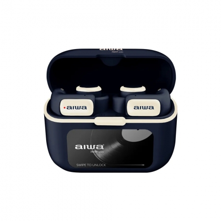 【AIWA 愛華】真無線藍芽耳機 AT-H03 EDGE 象牙白/深藍/淡紫