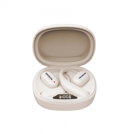 【AIWA 愛華】真無線耳掛式藍牙耳機 AT-H10 AERO 黑色/白色