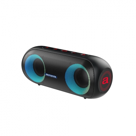 【AIWA 愛華】便攜式霓虹燈光藍牙喇叭 BST-650 （黑色）