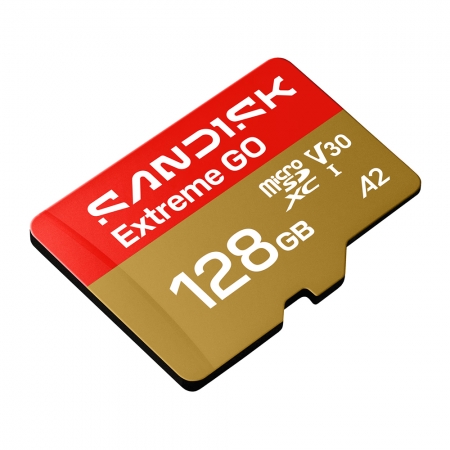 SanDisk Extreme GO 128G microSD UHS-I V30 記憶卡（SD-SQXGN-128G）
