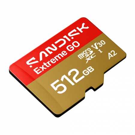 SanDisk Extreme GO 512G microSD U3 UHS-I V30 A2 記憶卡（SD-SQXGN-512G）