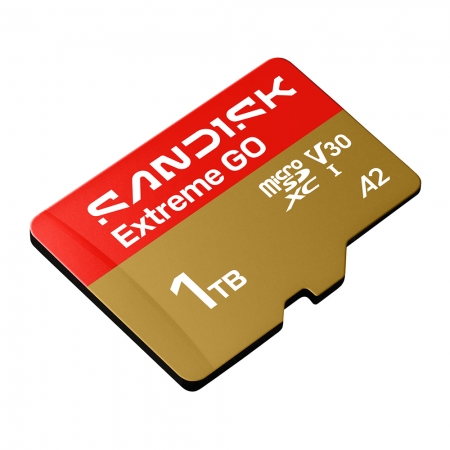 SanDisk Extreme GO 1TB microSD U3 UHS-I V30 A2 記憶卡（SD-SQXGN-1TB）
