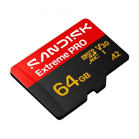 SanDisk Extreme PRO 64G microSD U3 V30 5K 高速 記憶卡（SD-SQXCJ-64G）