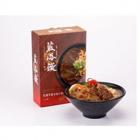 【藍海饌】紅燒牛肉麵 2入/盒（共兩盒）｜美味就像現煮