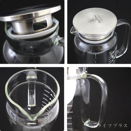 寶馬牌高型多功能雙用玻璃壺-1300ml-1入