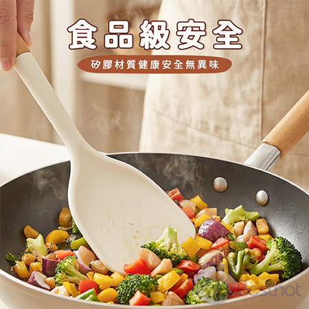 【Besthot】木柄矽膠廚具12件組 木柄廚具