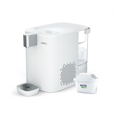 【BRITA】Cube Cool 冰霸方 瞬熱溫控冰溫熱UVC滅菌開飲機-白 （主機含1芯）