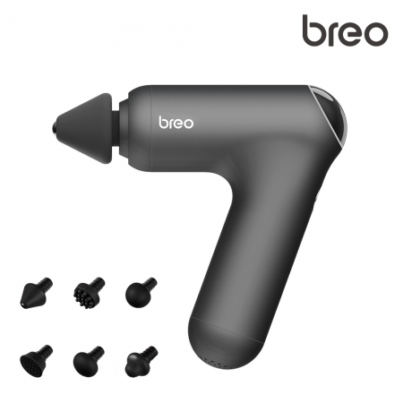 【breo 倍輕鬆 】7S 黑磁頭經絡按摩槍 Sport M0221