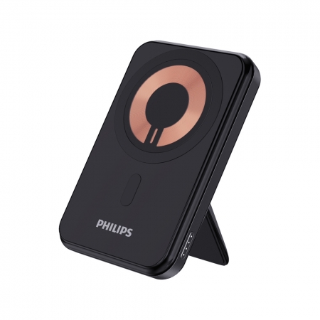 【Philips 飛利浦】 10000mAh 立架式磁吸無線快充行動電源 DLP2716Q