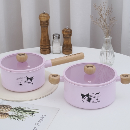 Sanrio 三麗鷗 酷洛米單柄鍋（18cm）-粉紫