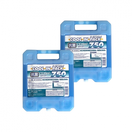 【日本JEJ】日本製Cool硬式保冷劑 750g-2入組