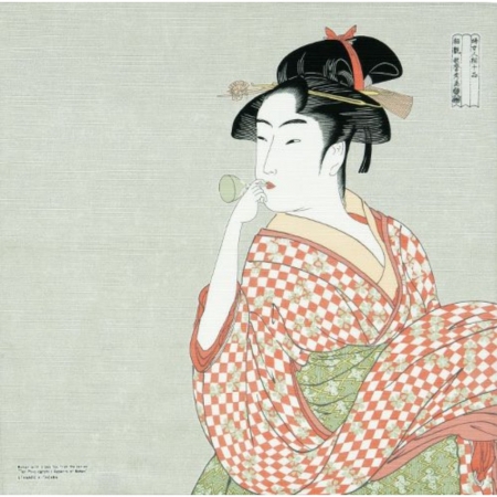 京都風呂敷包巾-隅田川 中巾-吹樂美人（限時85折/售價已是折扣價）