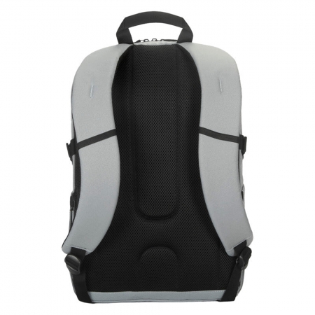 【Targus】EcoSmart Spring 15–16吋 環保系列後背包 附防雨罩 －灰色（TG-TBB66104GLR）