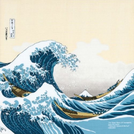 京都風呂敷包巾-隅田川 中巾-浪裏（限時85折/售價已是折扣價）
