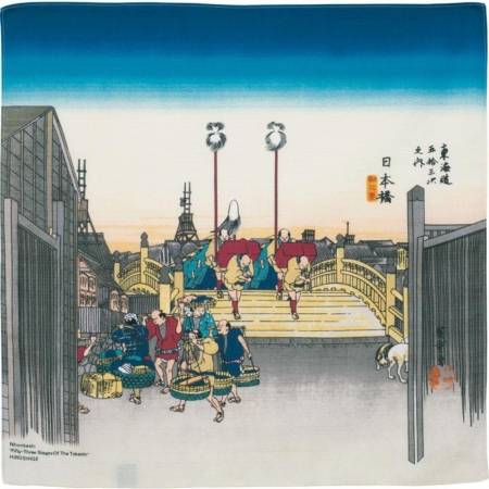 京都風呂敷包巾-隅田川 中巾-日本橋（限時85折/售價已是折扣價）
