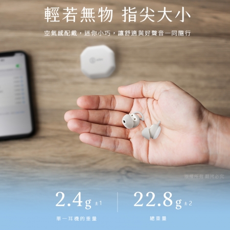 aibo 睡眠降噪 貼耳隱形藍牙5.3耳機