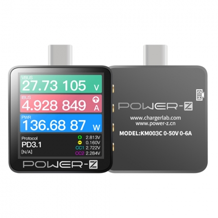 ChargerLAB POWER-Z USB PD 高精度 電壓 電流 功率 測試儀 檢測儀 （KM003C）