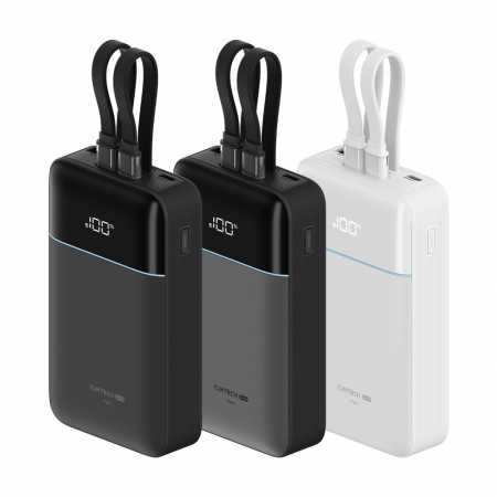 CUKTECH 酷態科 CP24 自帶雙線行動電源 20000mAh 40W 快充 iPhone 16/15 Android  三色可選