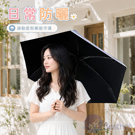 【Besthot】防曬雛菊遮陽傘 晴雨兩用傘 摺疊傘