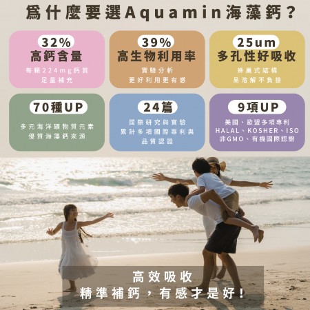 【熱銷No.1】海藻鈣1＋3配方｜添加維生素Ｄ＋納豆醱酵物（維生素K2）＋酪蛋白水解物｜芯漾生醫｜30錠鋁袋
