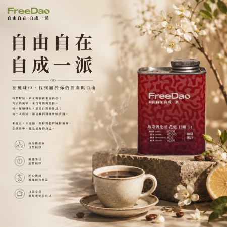 Free Dao 衣索比亞 花魁 日曬 G1 227g 鐵罐精裝  精品咖啡豆