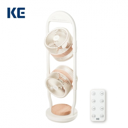 【KE嘉儀】7段風速 全角度 DC循環雙扇塔 附遙控器 （KEF-266）