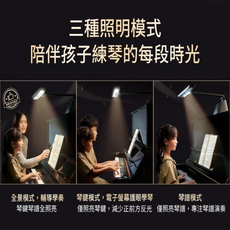 PHILIPS 飛利浦71669 軒律LED護眼鋼琴燈（PD053）檯燈 