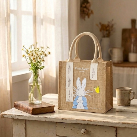 夏日野餐趣~【PETER RABBIT 比得兔】手提麻布袋（2款可選）＋晴雨傘（2款可選）