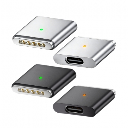 Kamera Type-C母轉Magsafe 3公 磁吸轉接頭-100W/20V/5A 兩色可選
