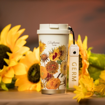 GERM格米 花語系列閃耀咖啡杯 向日葵 500ML（GERM-MB741）