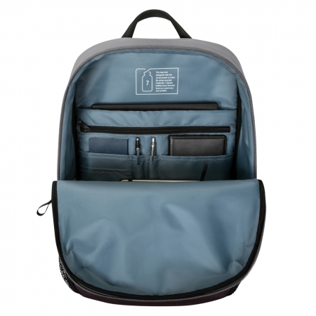 【Targus】Sagano EcoSmart 15.6吋校園後背包-拼接灰（TG-TBB636）