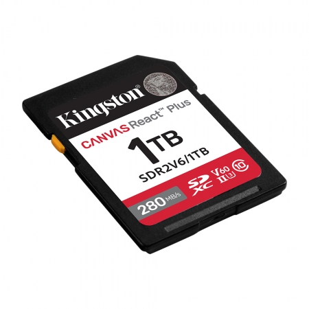 金士頓 1TB Canvas React Plus SDXC UHS-II V60 相機記憶卡 專業攝影（KT-SDR2V6-1TB）