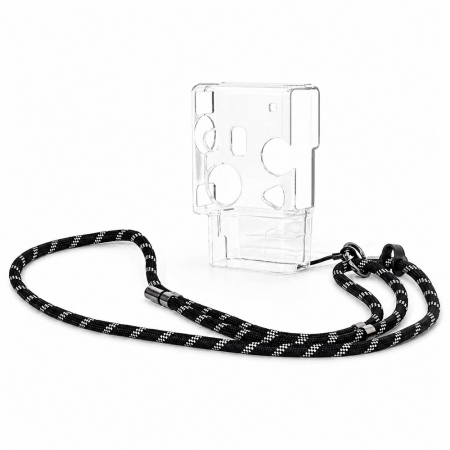 mini Evo cinema 水晶殼 透明色 拍立得保護殼 附掛繩 高透PC 防刮耐磨 全包覆防護