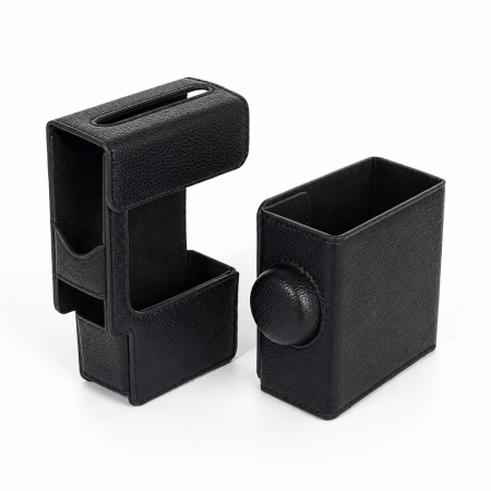 mini Evo cinema 皮質復古相機包 黑色 PU皮革 附同色背帶 復古文青 全包防護 側背斜背
