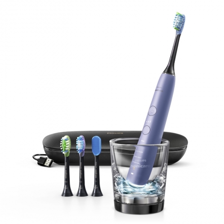 Philips 飛利浦 Sonicare 鑽石靚白智能音波震動牙刷 電動牙刷 HX9924/42 絢光銀