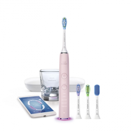 Philips 飛利浦 Sonicare 鑽石靚白智能音波震動牙刷 電動牙刷 HX9924/22 典雅粉